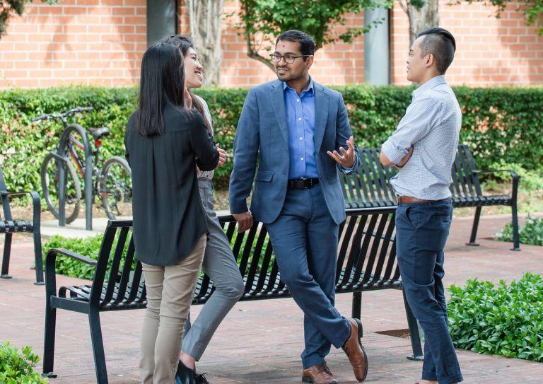 group of international students