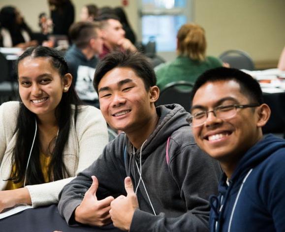 Students in the MESA program studying. 